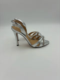 Schutz Silver Chayanne Heels - Size US8.5