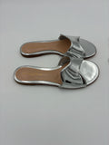 Gianvito Rossi Mirrored-leather Flat - New - Size US10