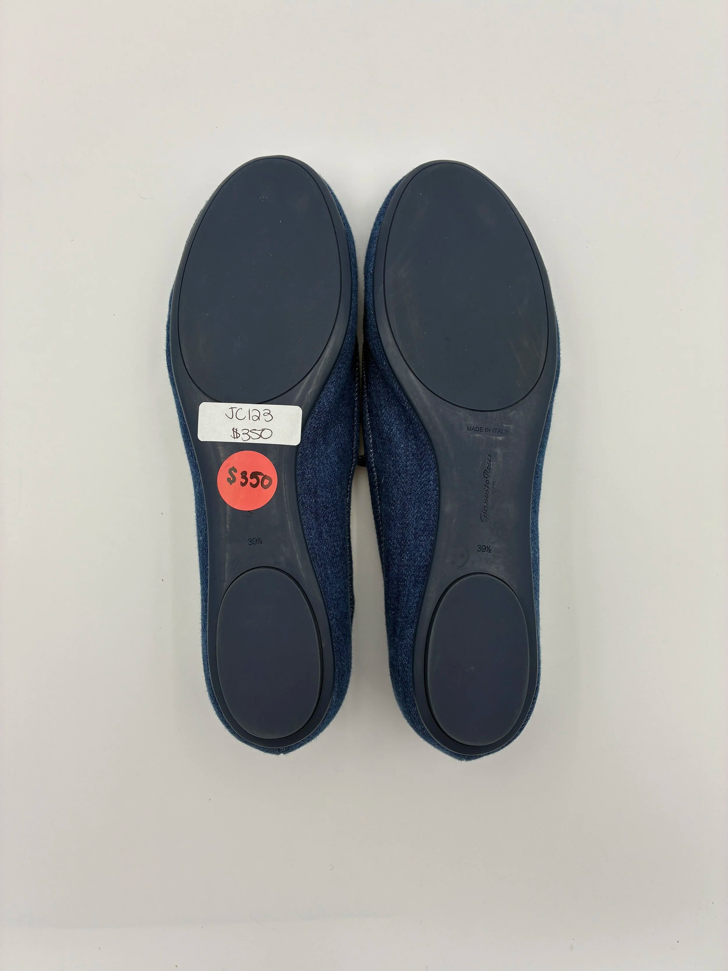 Gianvitto Rossi Carla Denim Flats  - Size US9