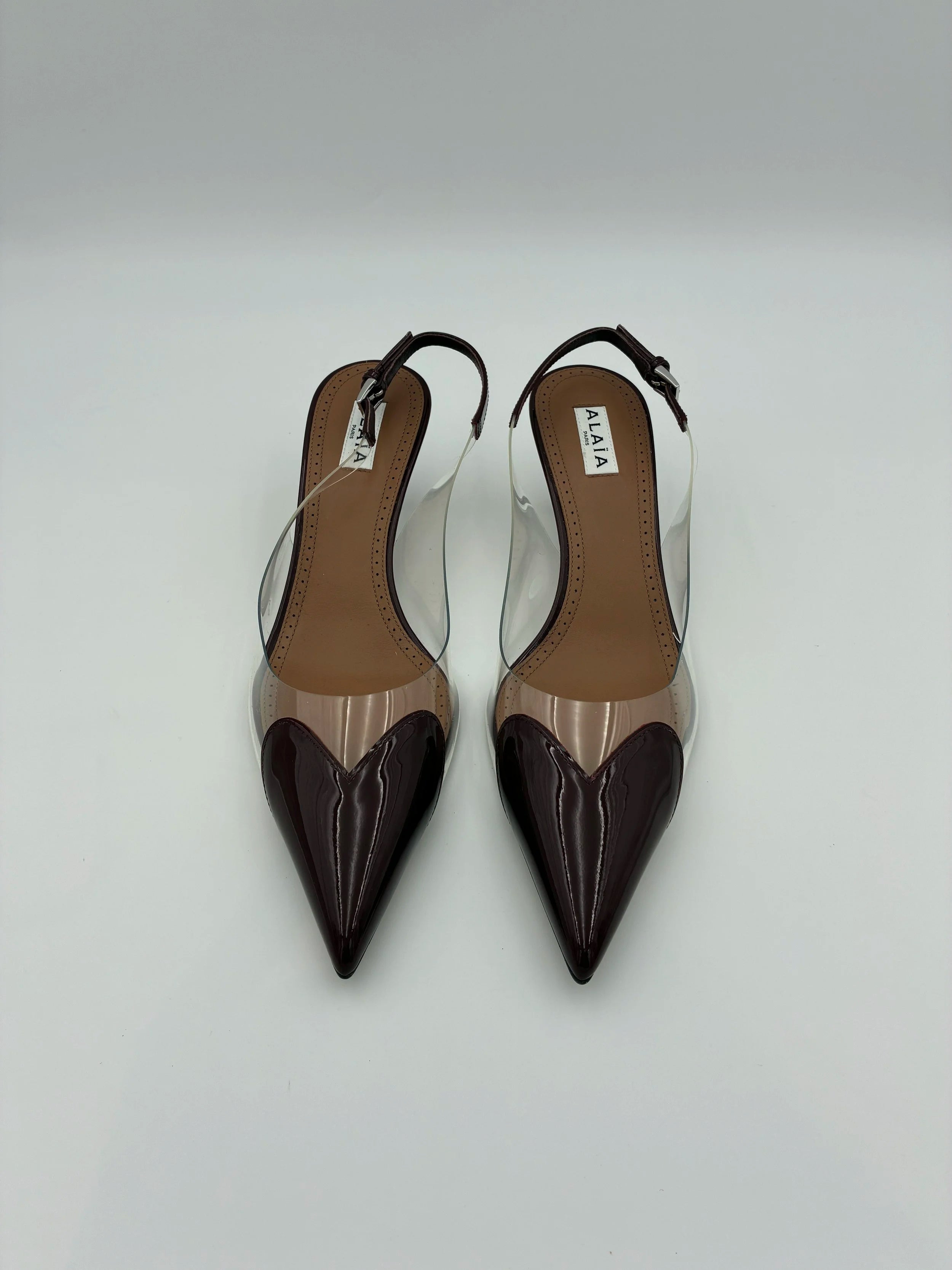 Alaïa Patent Heart Leather Pump - New - Size US9