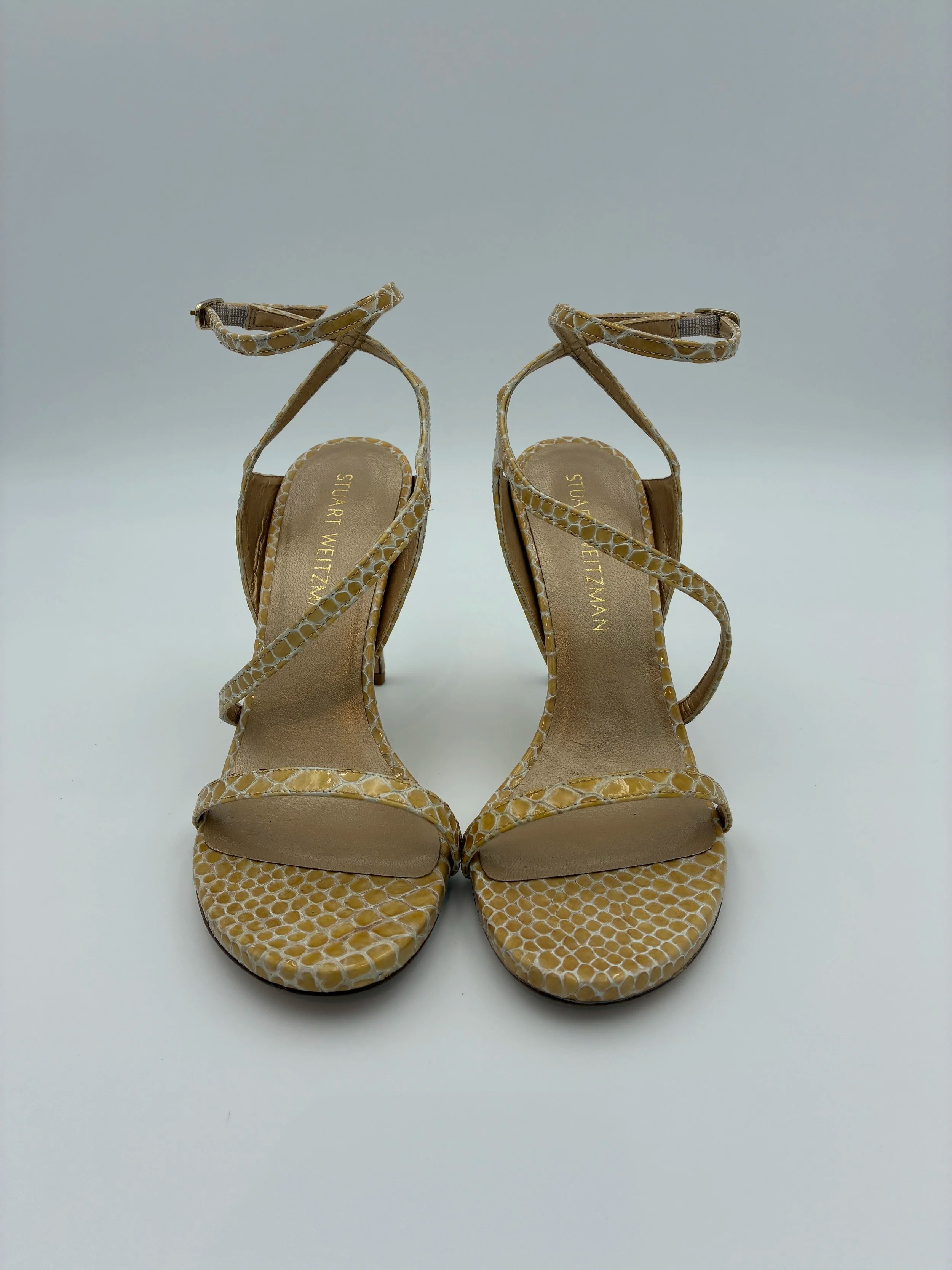 Stuart Weitzman Nude Snakeprint Heel - Size US7