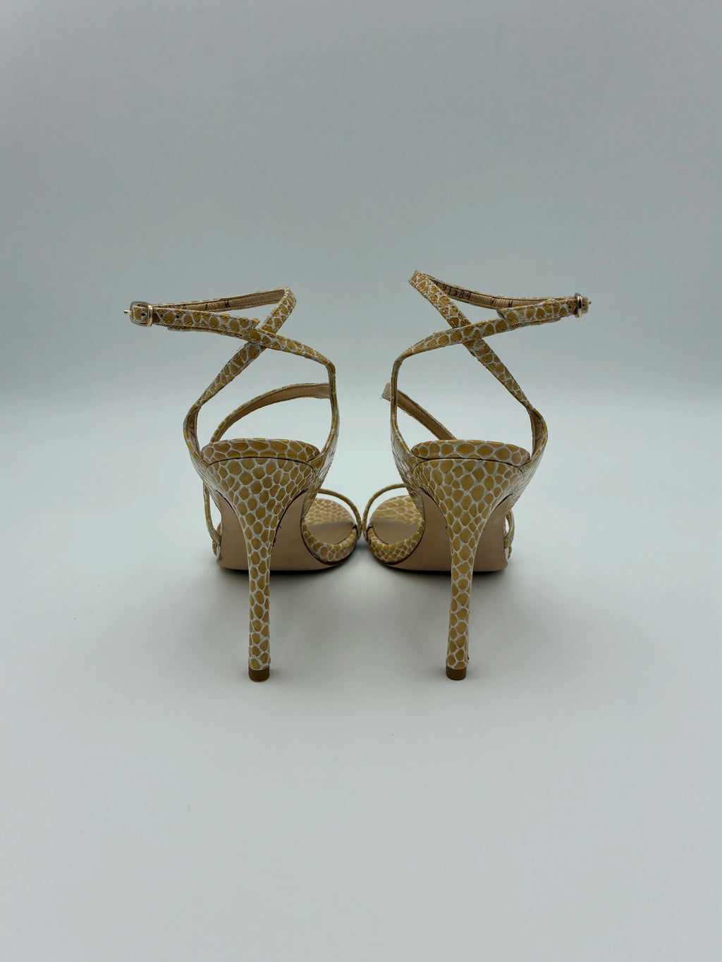 Stuart Weitzman Nude Snakeprint Heel - Size US7