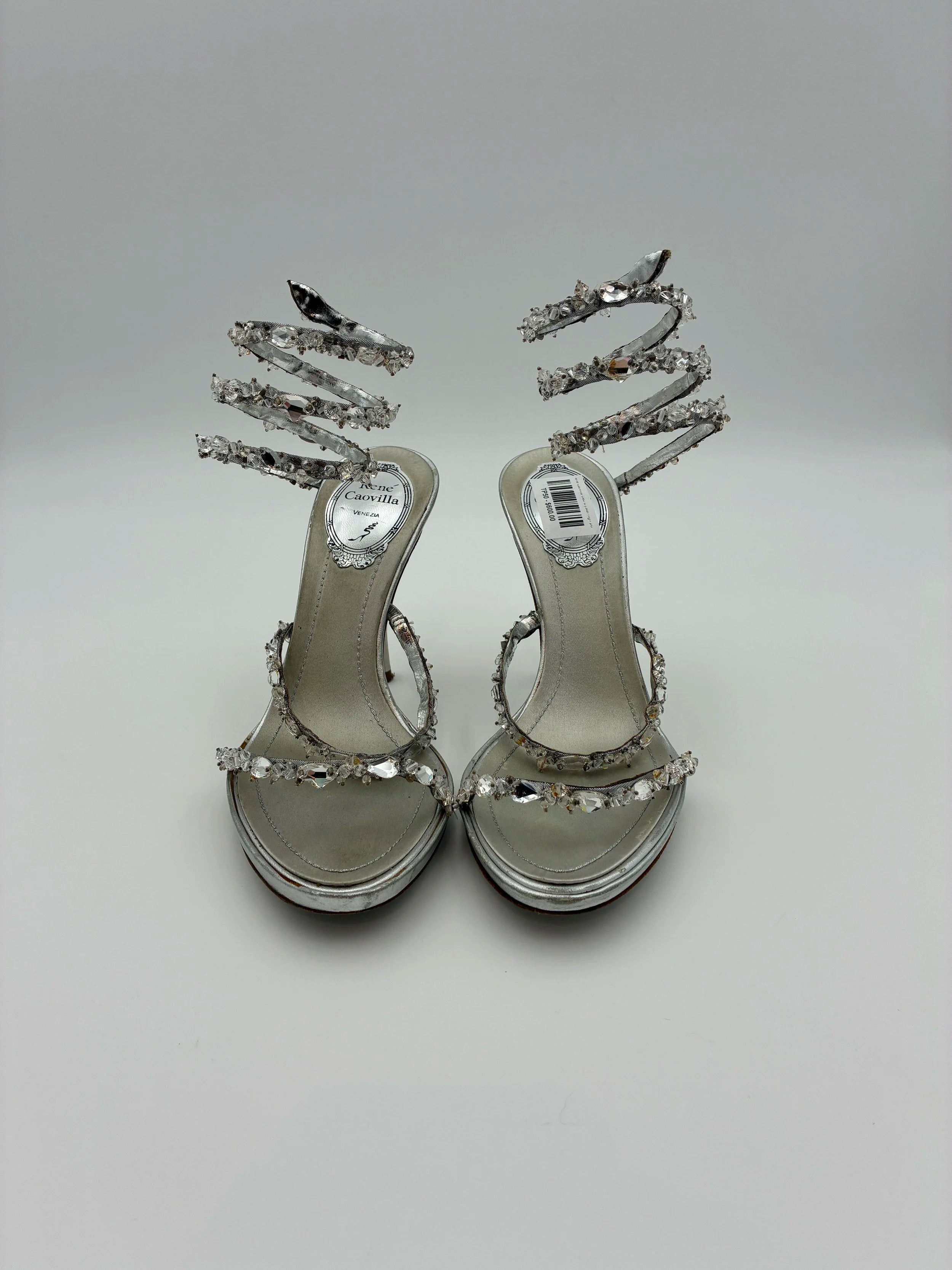 Rene Caovilla Cleo Crystal High Pump - Size US6.5