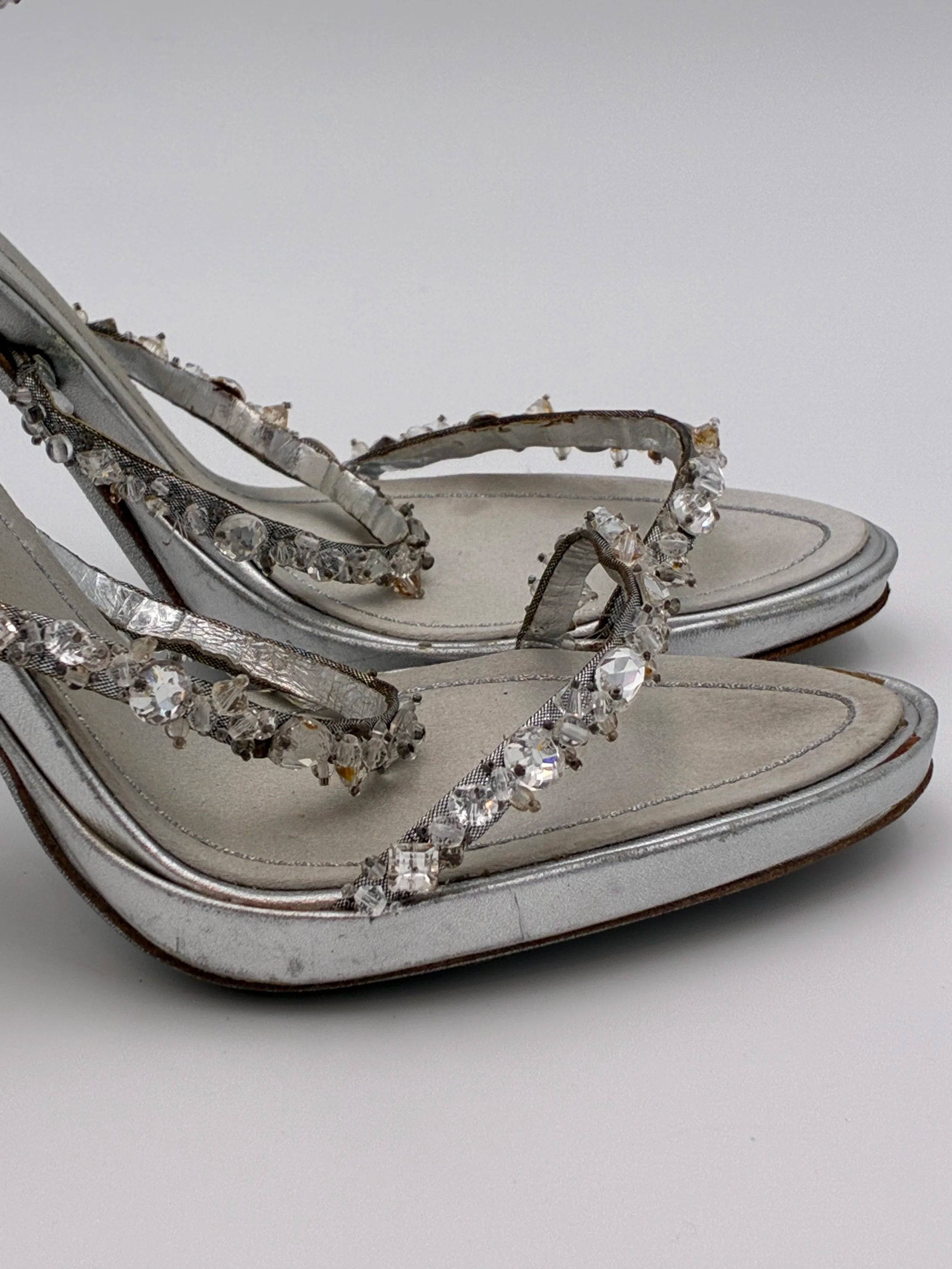 Rene Caovilla Cleo Crystal High Pump - Size US6.5