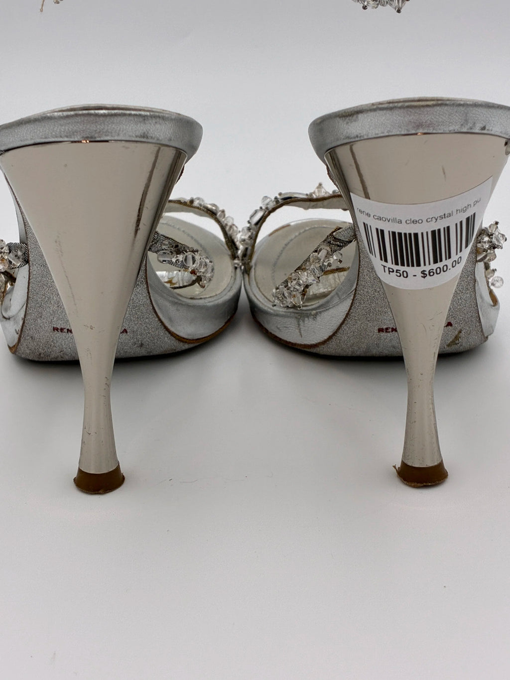 Rene Caovilla Cleo Crystal High Pump - Size US6.5