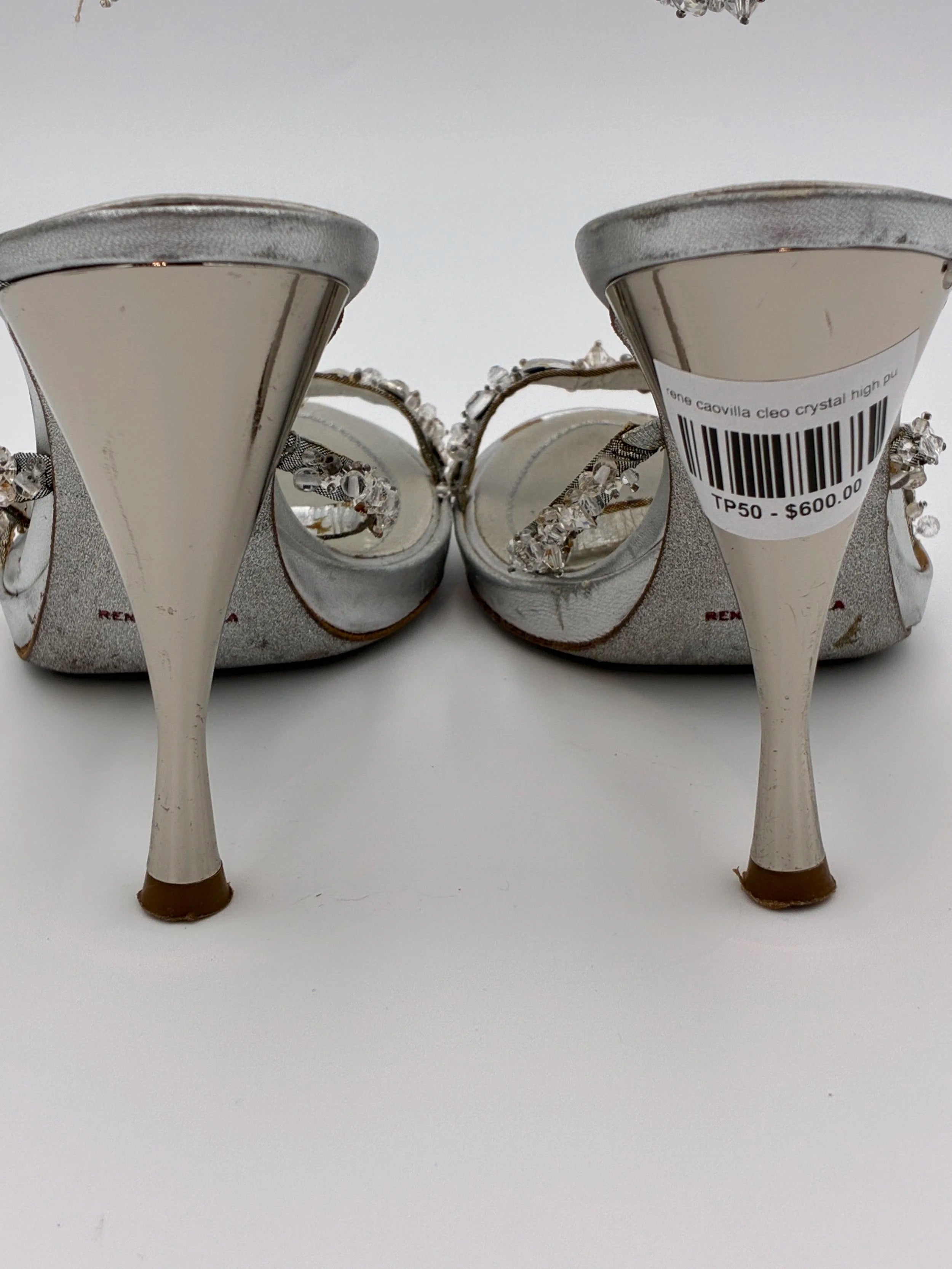 Rene Caovilla Cleo Crystal High Pump - Size US6.5
