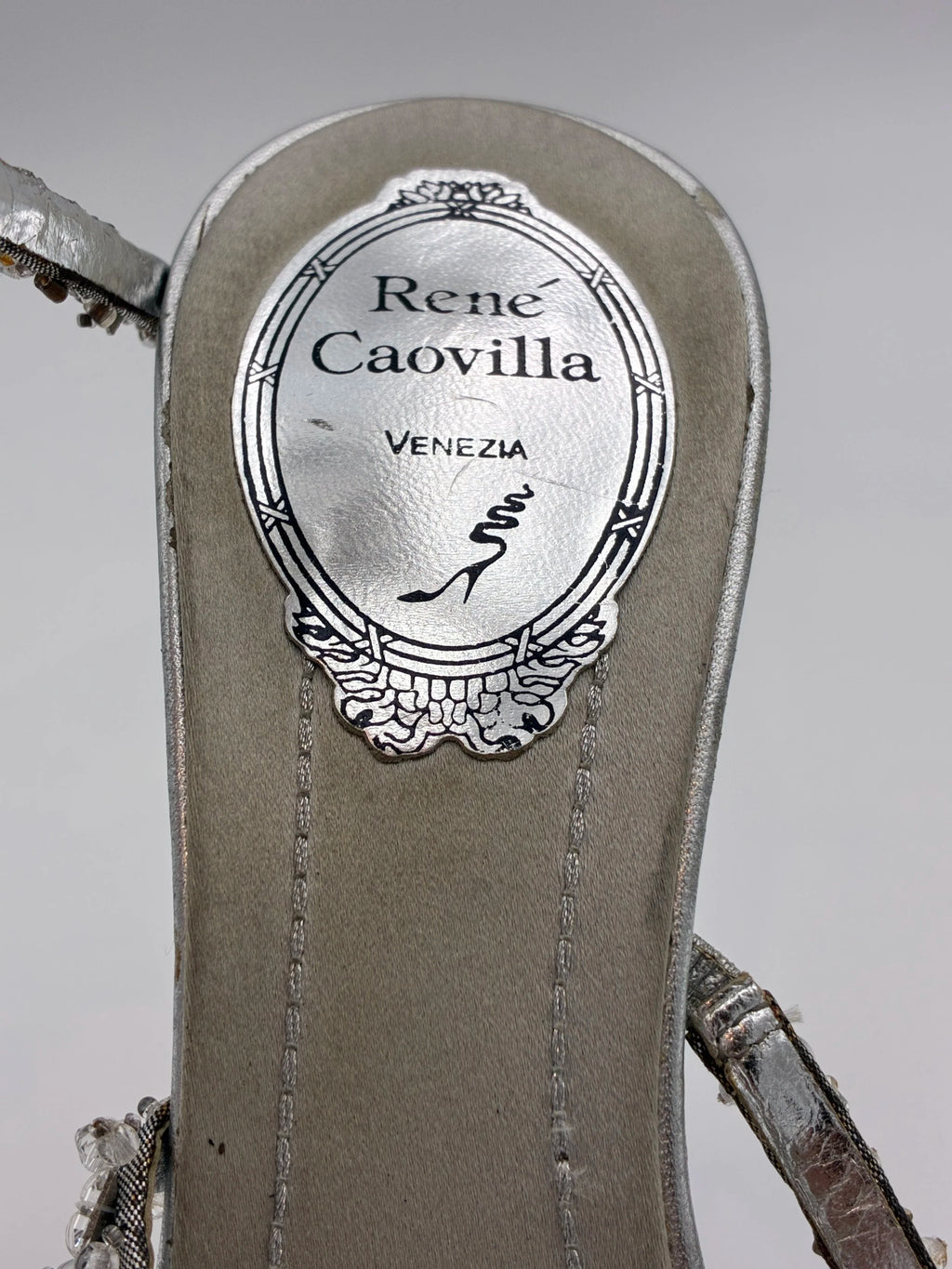 Rene Caovilla Cleo Crystal High Pump - Size US6.5