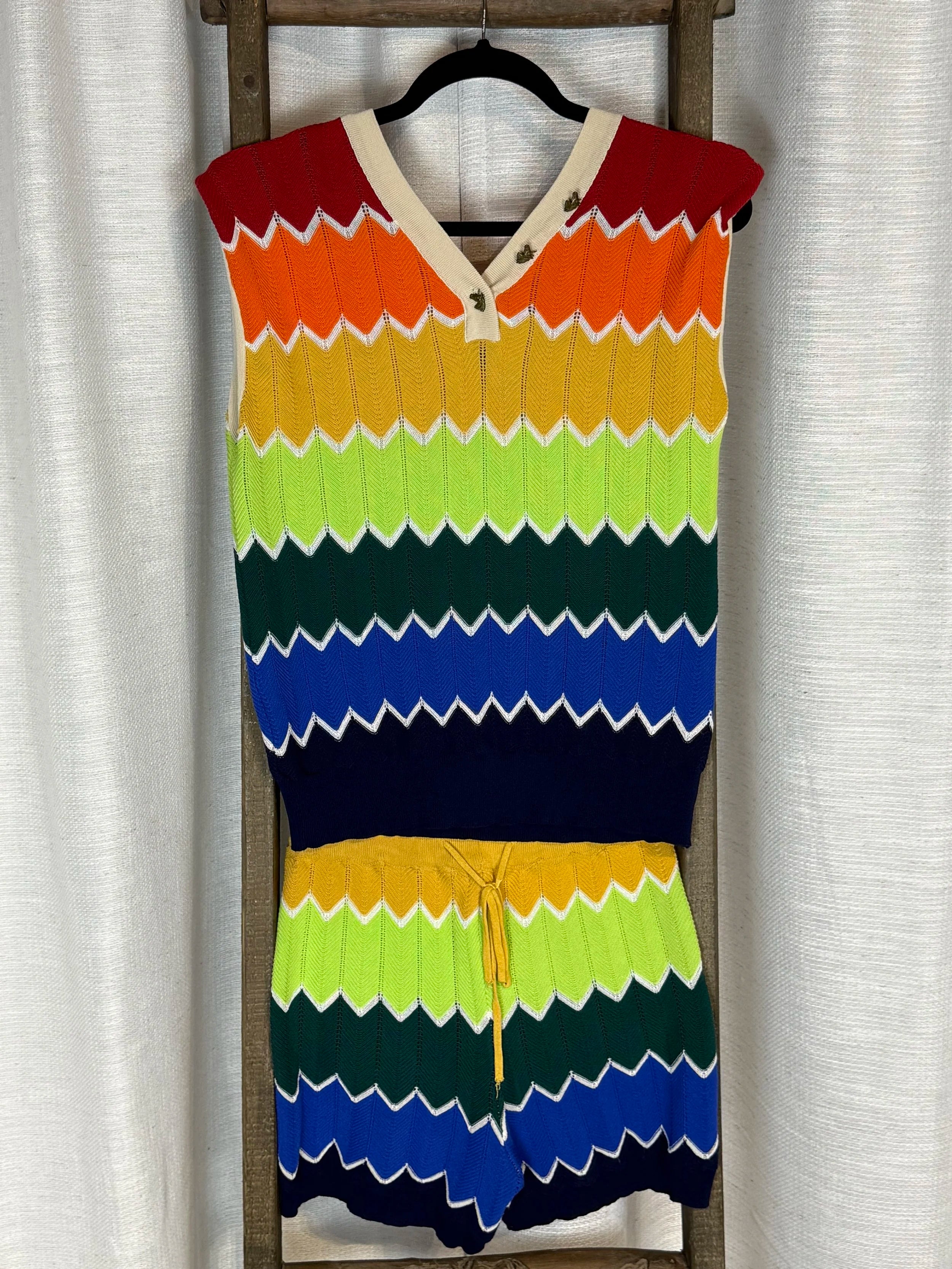 Multicolor knit 2 piece set - Size M