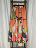 Floral Print Maxi Skirt - Size L