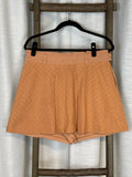 Cris Barros Orange Cotton Skort - Size L