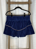 A. Niemeyer Blue Velvet Shorts - Size M