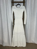 Galeria Tricot Woven White Dress - Size M