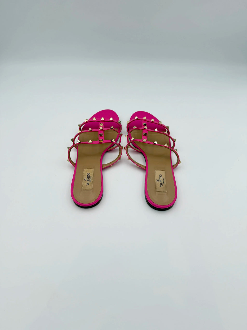 Valentino Pink Rockstud Flats - Size EU39.5