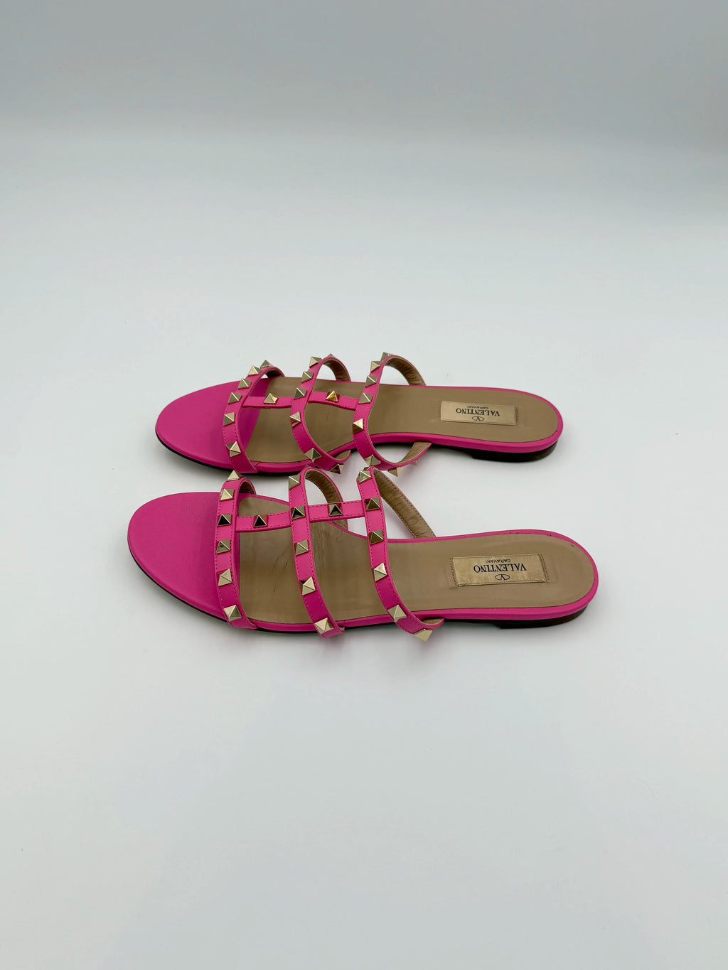 Valentino Pink Rockstud Flats - Size EU39.5