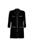 MAJE velvet tweed short dress xsmall