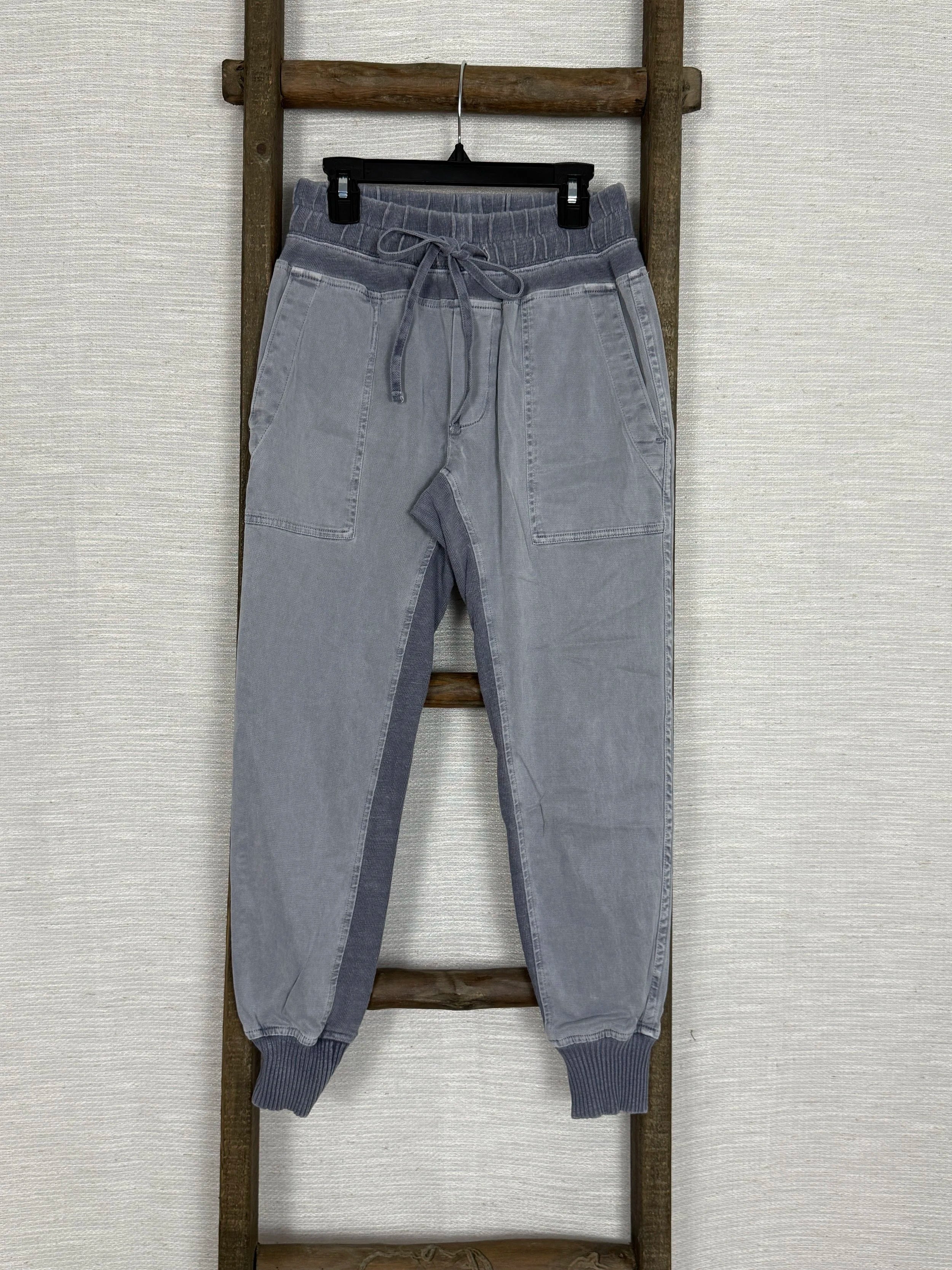 James Perse Blue Tencel Jogger Pants - Size XS