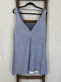 Cris Barros Blue Linen Dress With Top - Size L