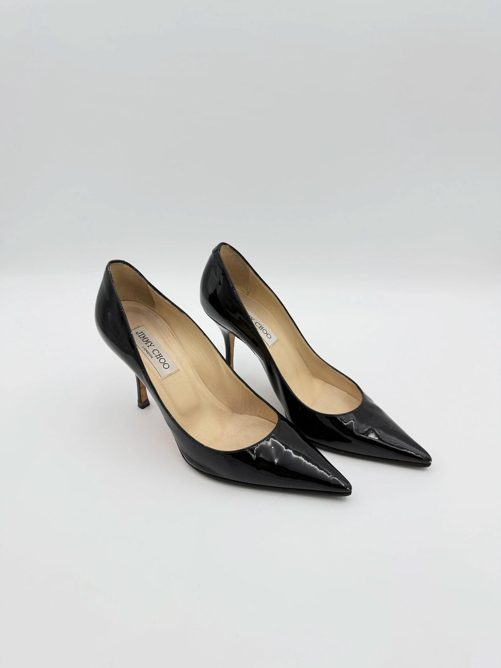 Jimmy Choo Black Patent  Stiletto - Size EU39