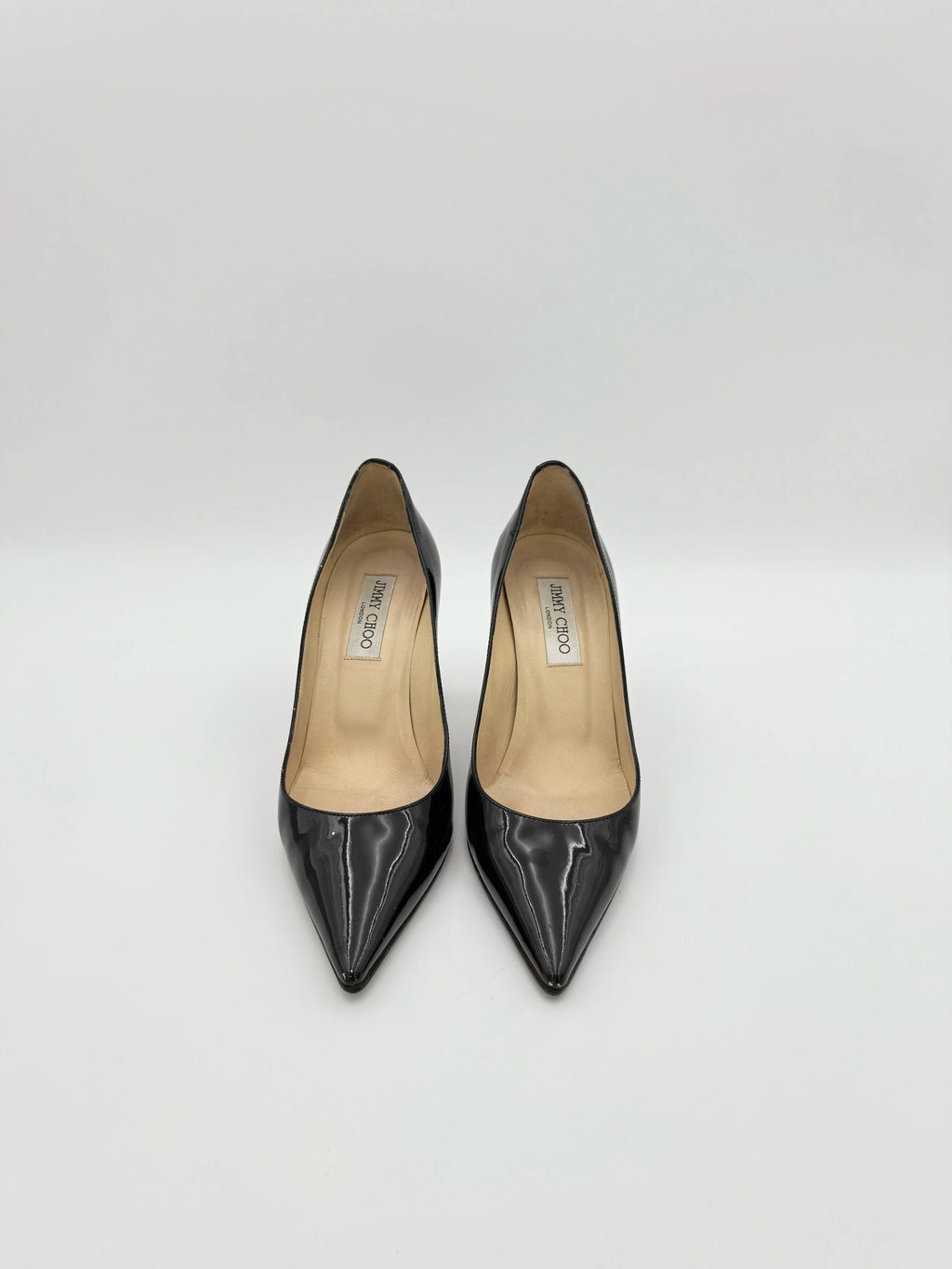 Jimmy Choo Black Patent  Stiletto - Size EU39