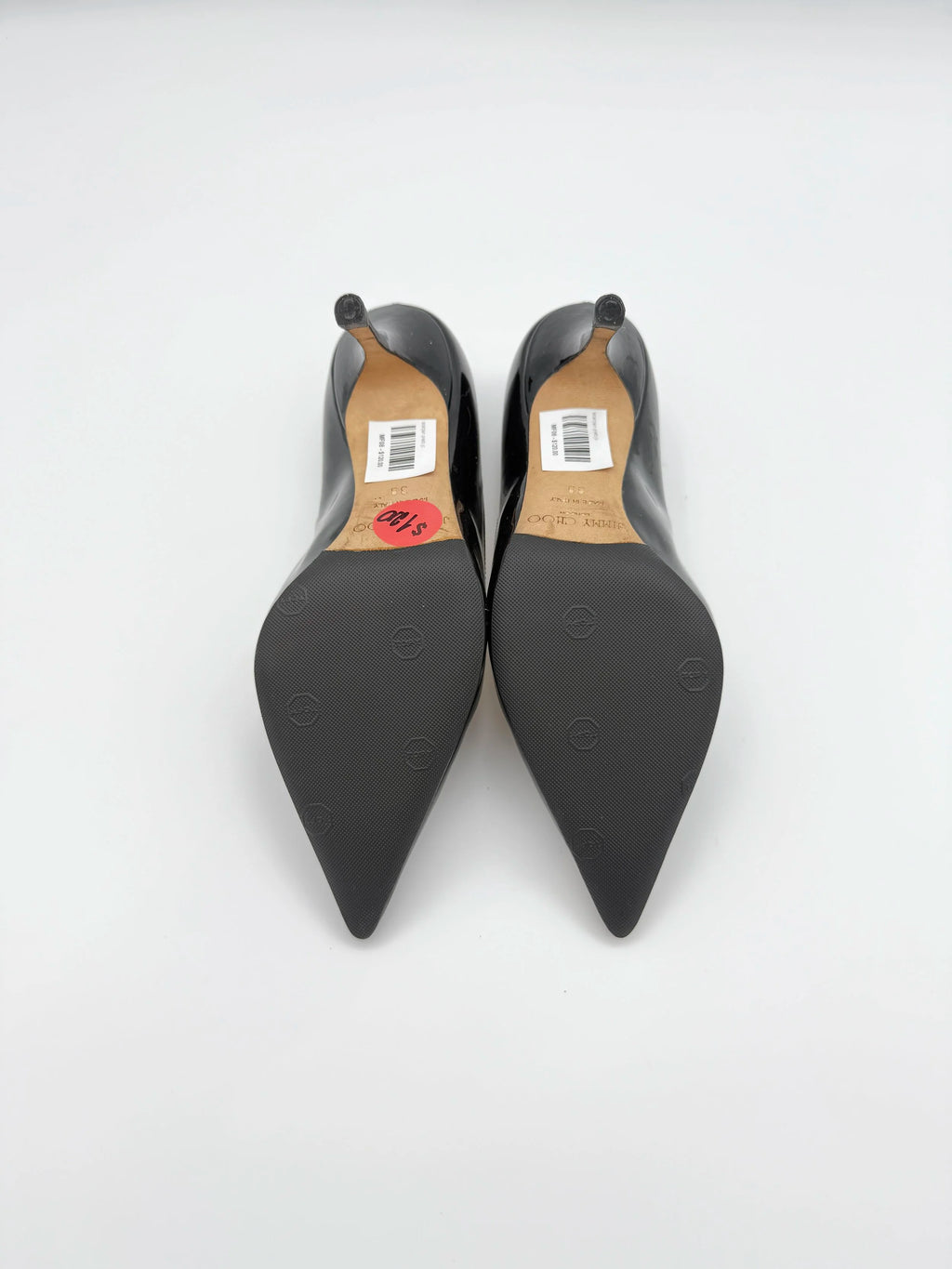 Jimmy Choo Black Patent  Stiletto - Size EU39
