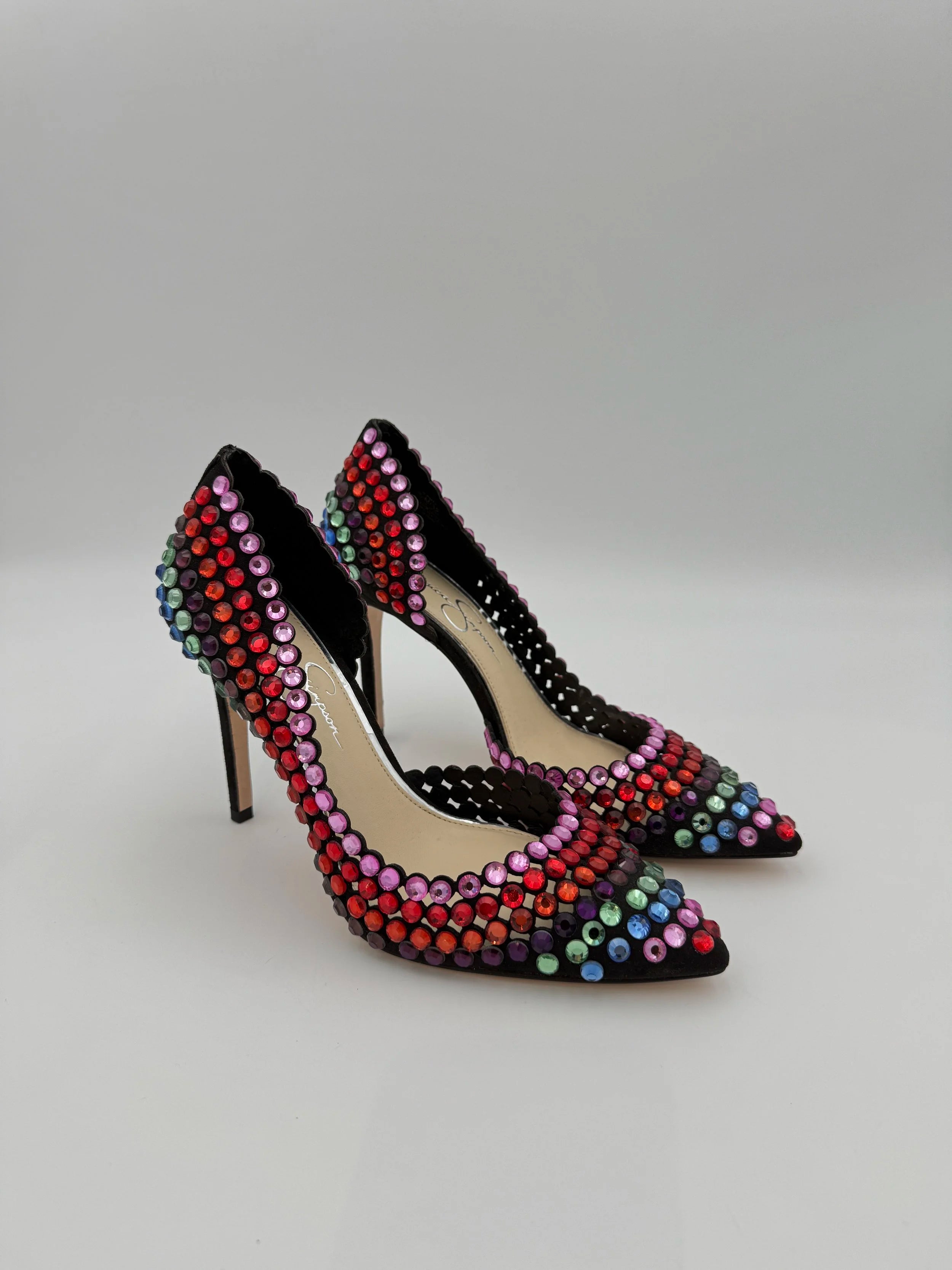 Jessica Simpson Beaded Multi Color Pump - New - Size US8.5
