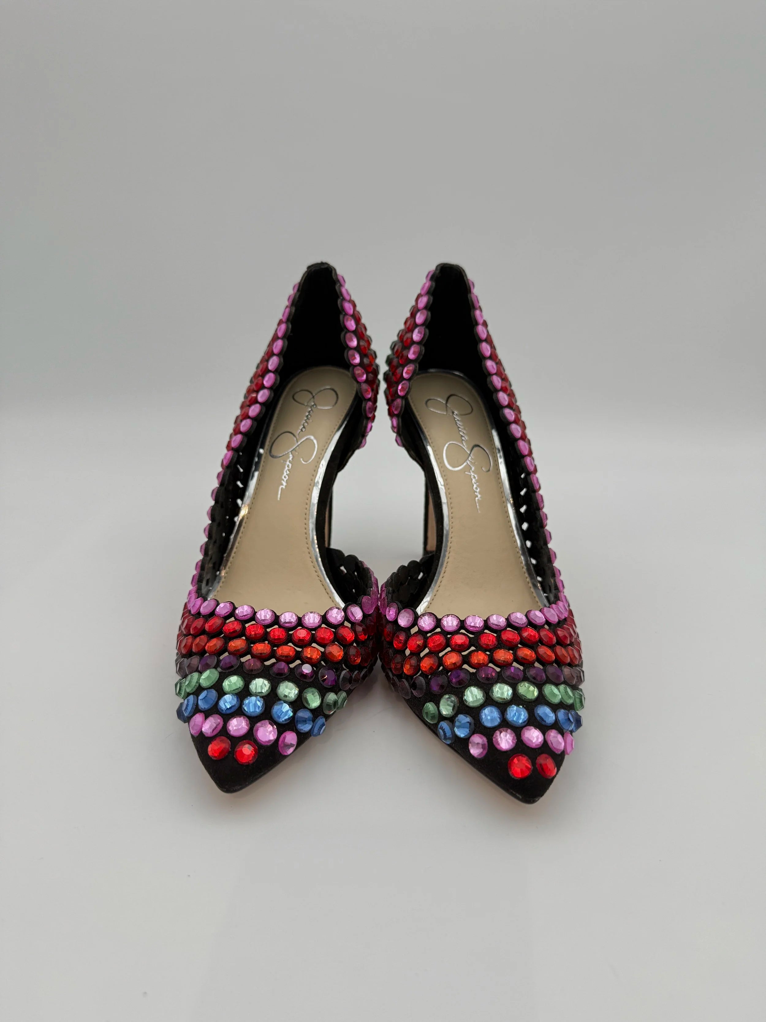 Jessica Simpson Beaded Multi Color Pump - New - Size US8.5