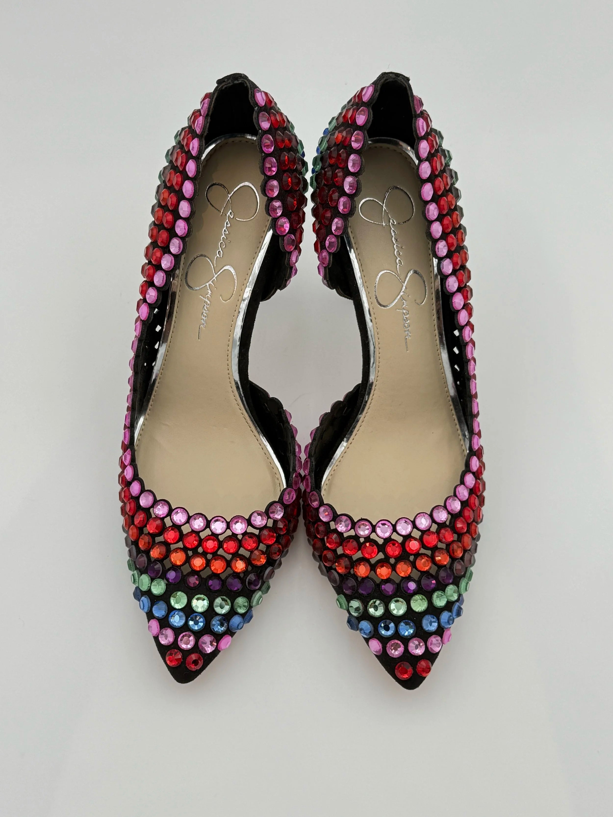 Jessica Simpson Beaded Multi Color Pump - New - Size US8.5