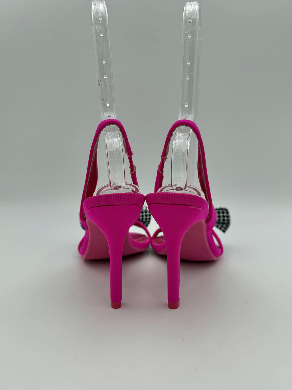 Zara Pink Sandal with Crystal Bow - New - Size EU40