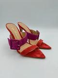 Luiza Barcelos Red Purple Mule Sandal - Size US9B