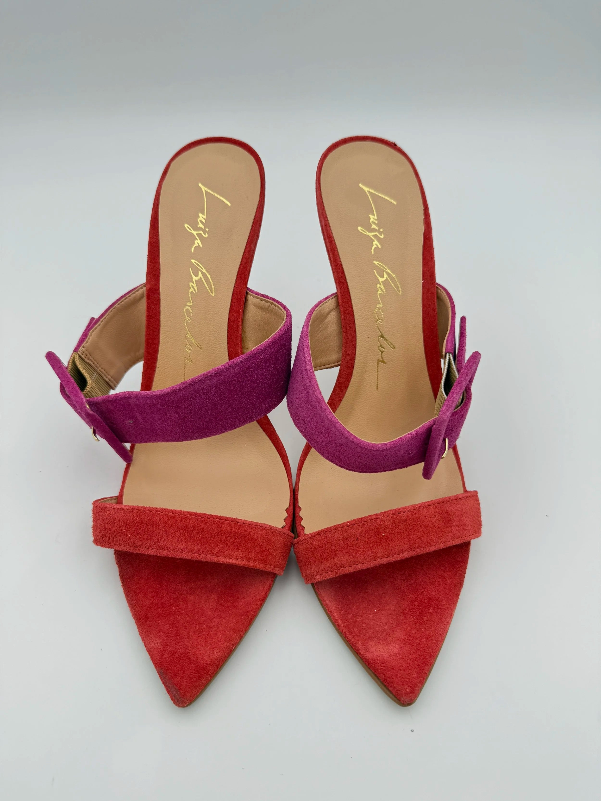 Luiza Barcelos Red Purple Mule Sandal - Size US9B