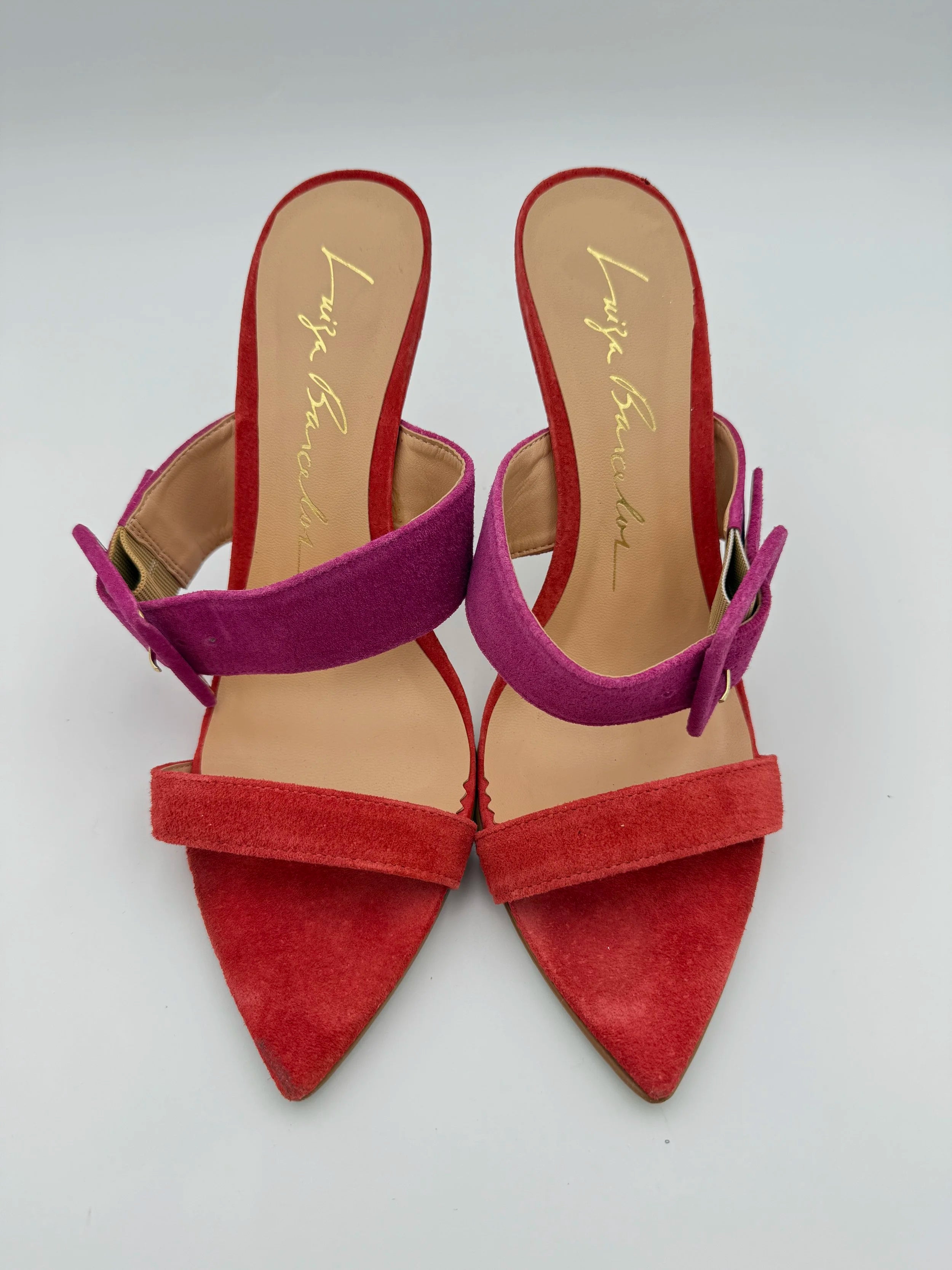 Luiza Barcelos Red Purple Mule Sandal - Size US9B
