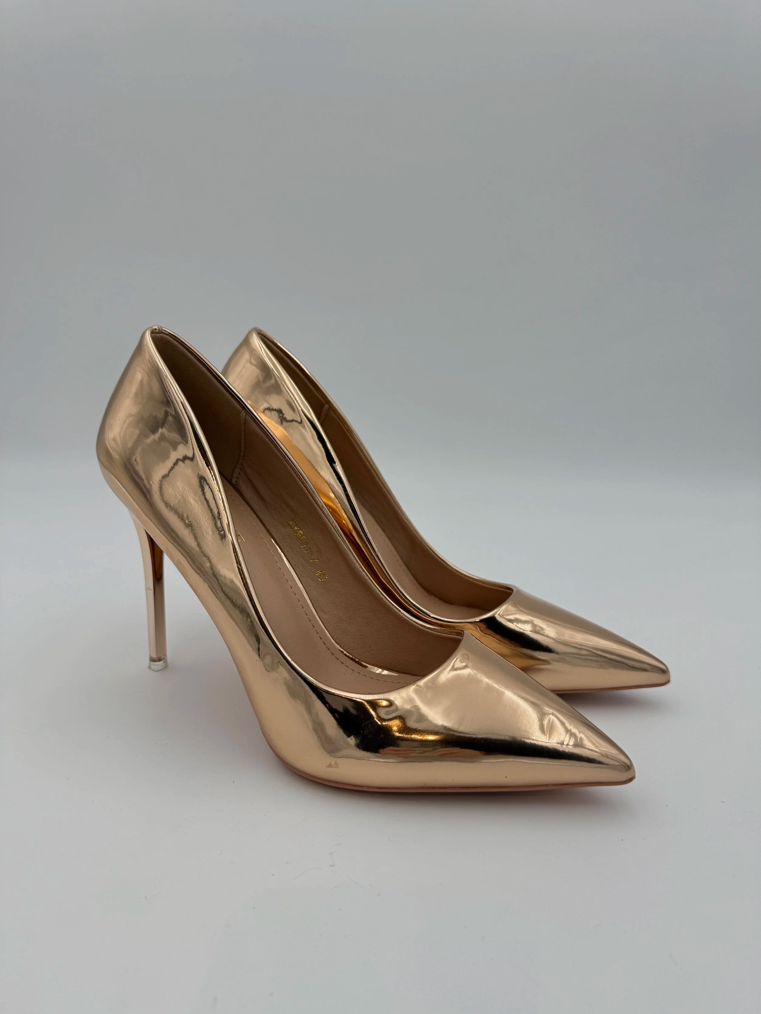 Bronze Stiletto Pump - NEW - Size EU40