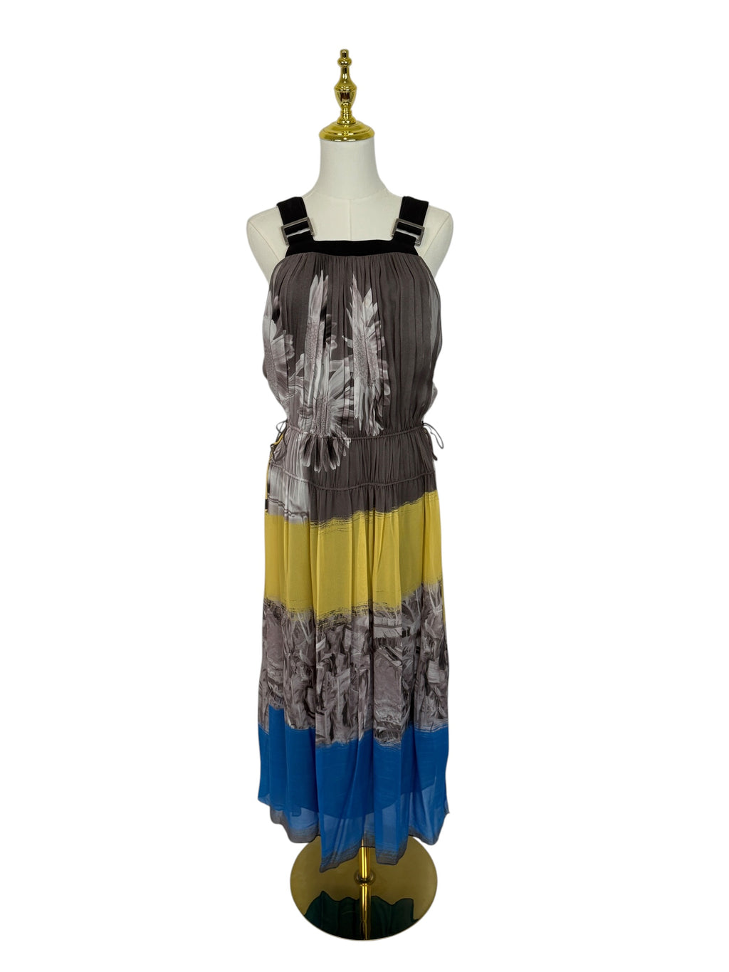 ANIMALE Chiffon Printed  Apron Dress - Size S