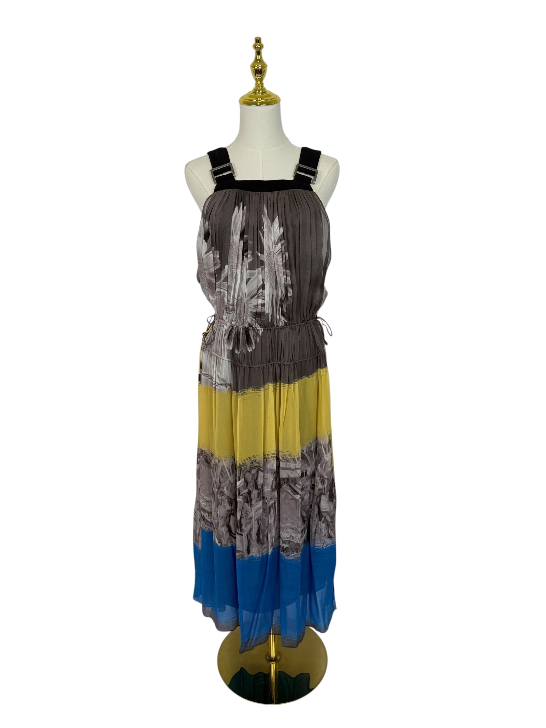 ANIMALE Chiffon Printed  Apron Dress - Size S