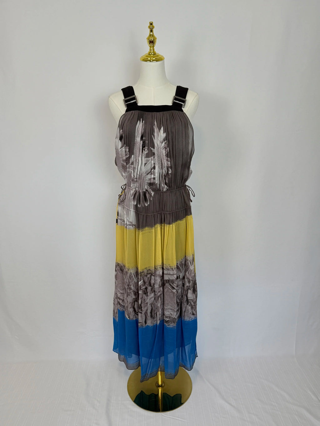 ANIMALE Chiffon Printed  Apron Dress - Size S