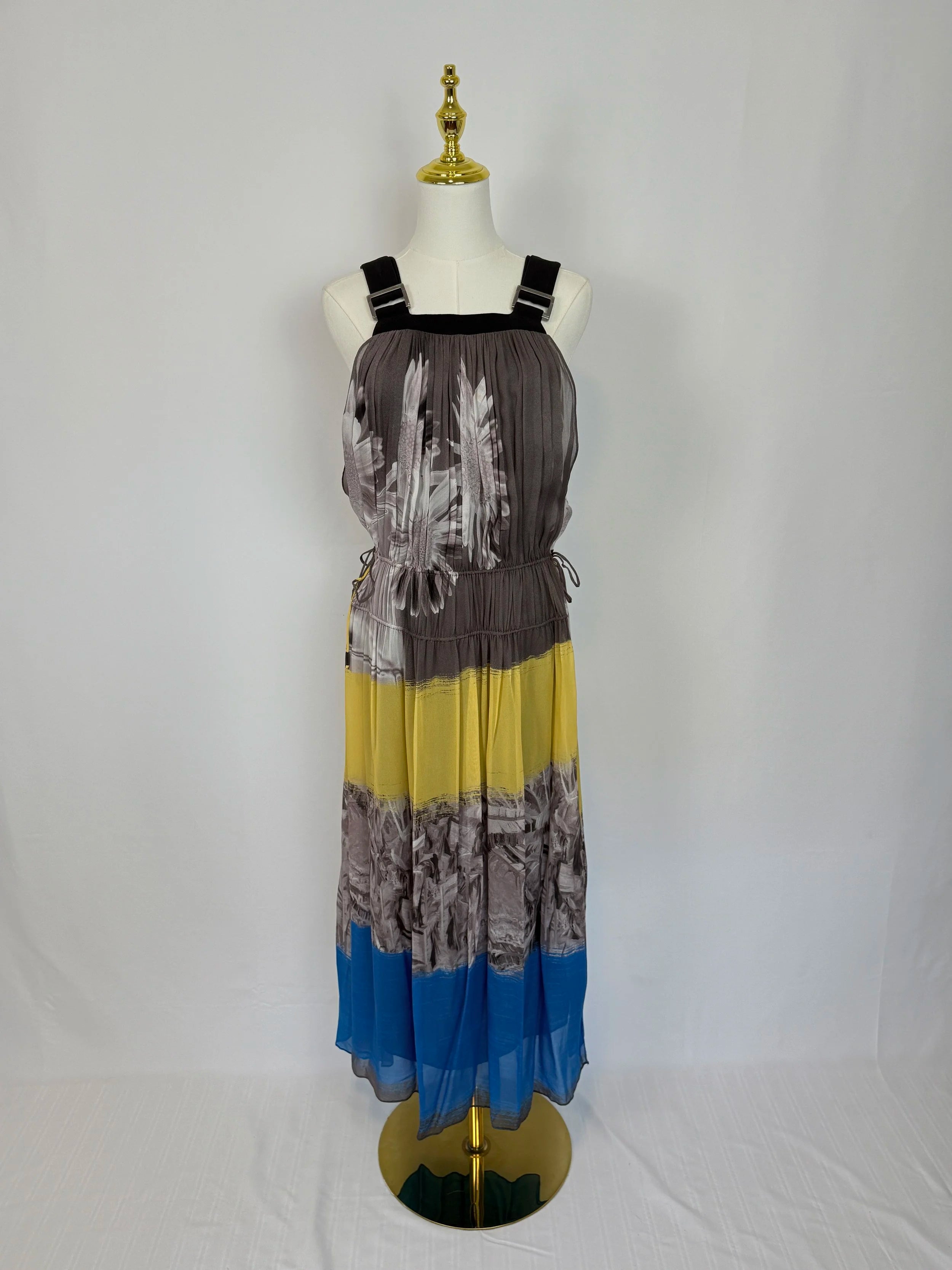 ANIMALE Chiffon Printed  Apron Dress - Size S