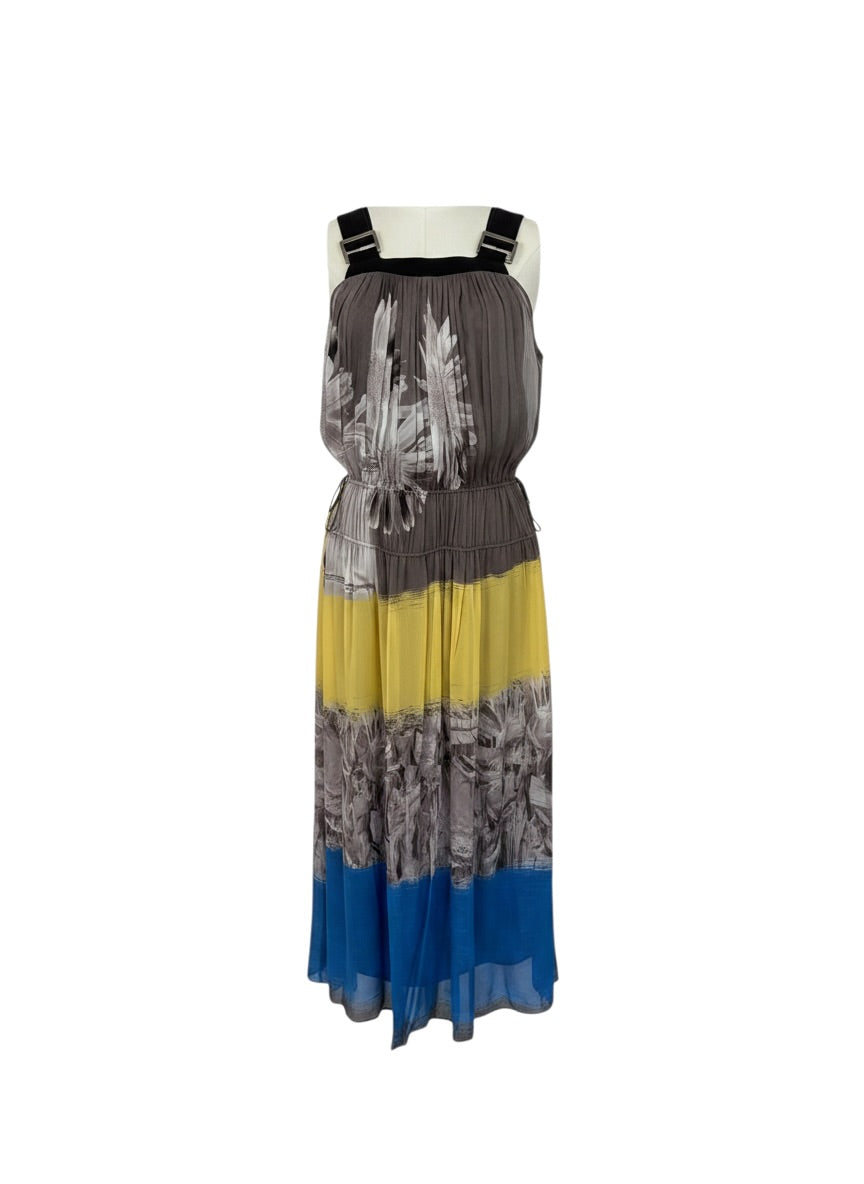 ANIMALE Chiffon Printed  Apron Dress - Size S