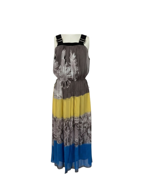 ANIMALE Chiffon Printed  Apron Dress - Size S