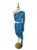 Farm  Blue Bananas Print Dress - Size L