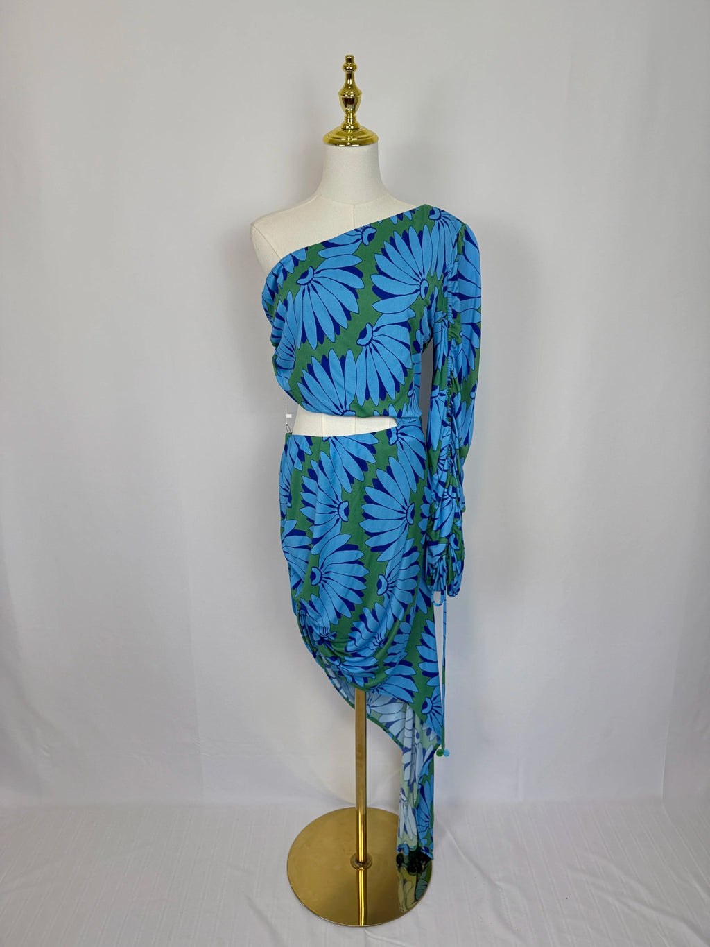 Farm  Blue Bananas Print Dress - Size L