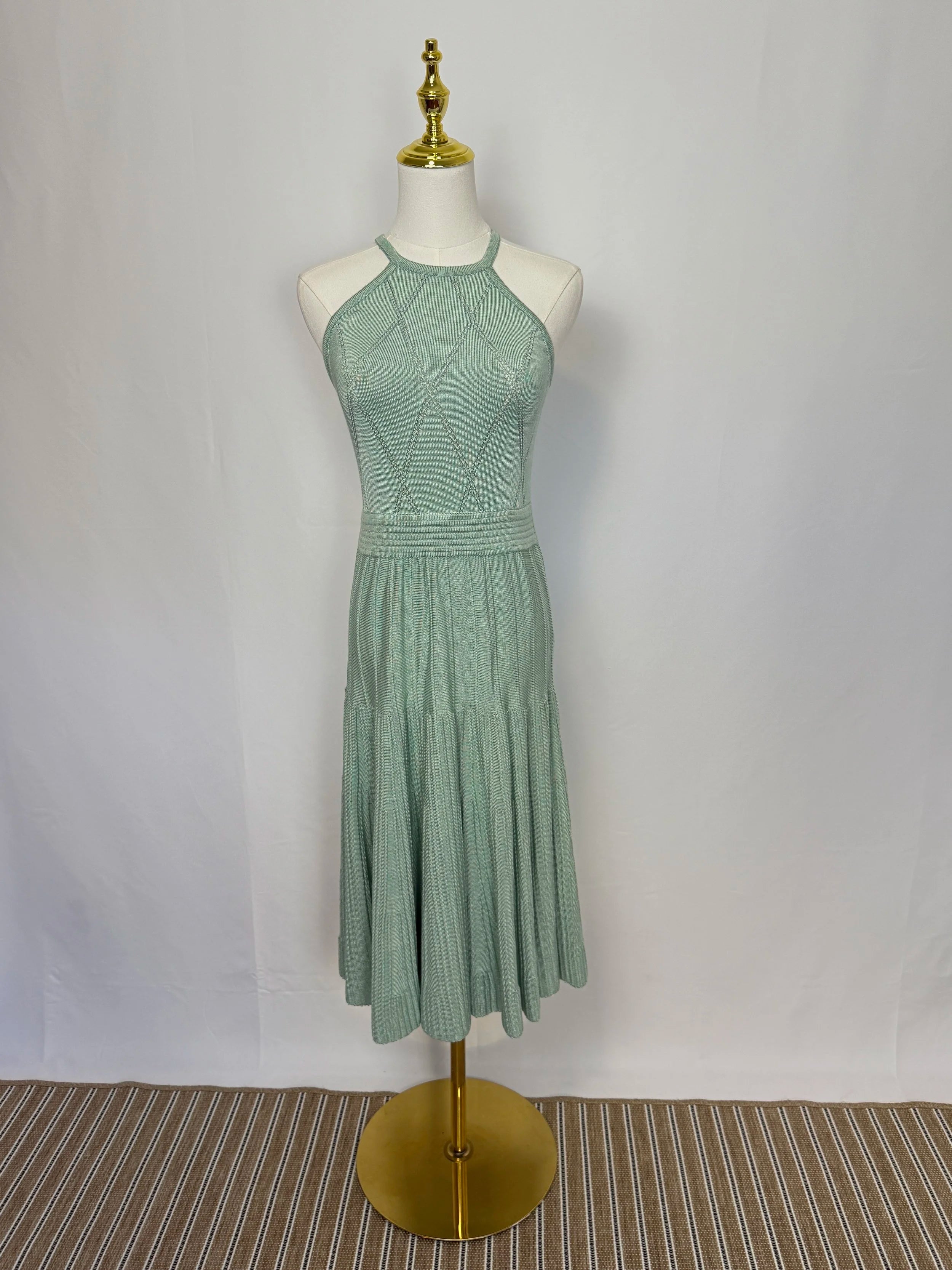 Light teal Knit Dress - Size S
