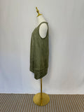Army Green Suede Dress - NEW - Size US6
