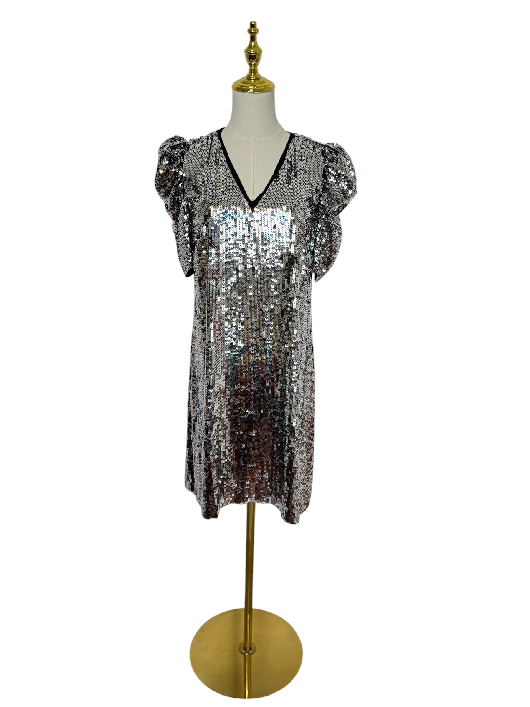 MK Silver Sequin Dress - Size US 6