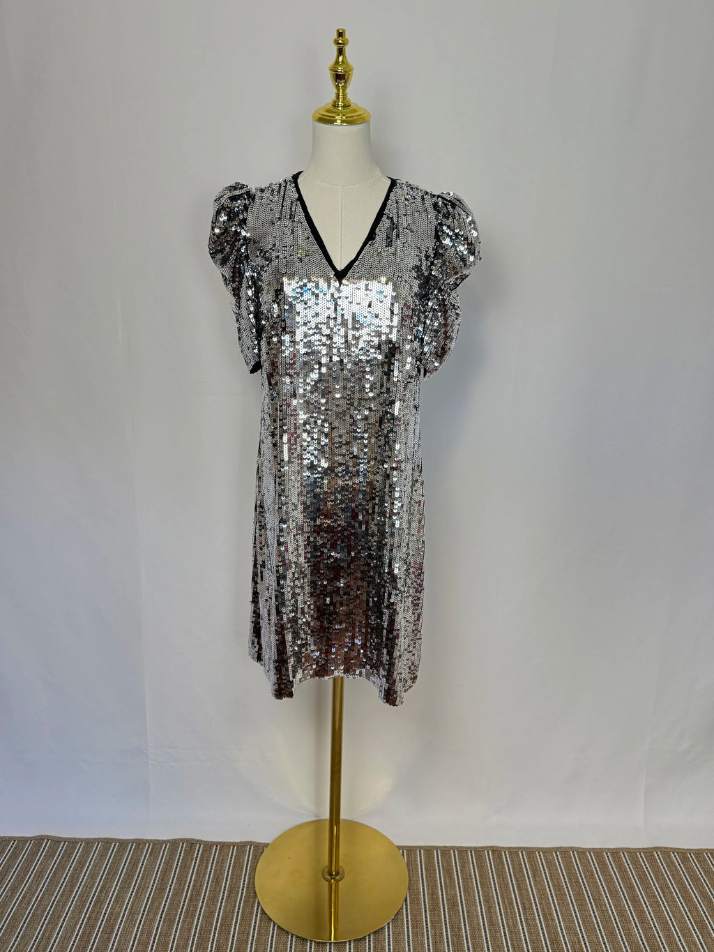 MK Silver Sequin Dress - Size US 6