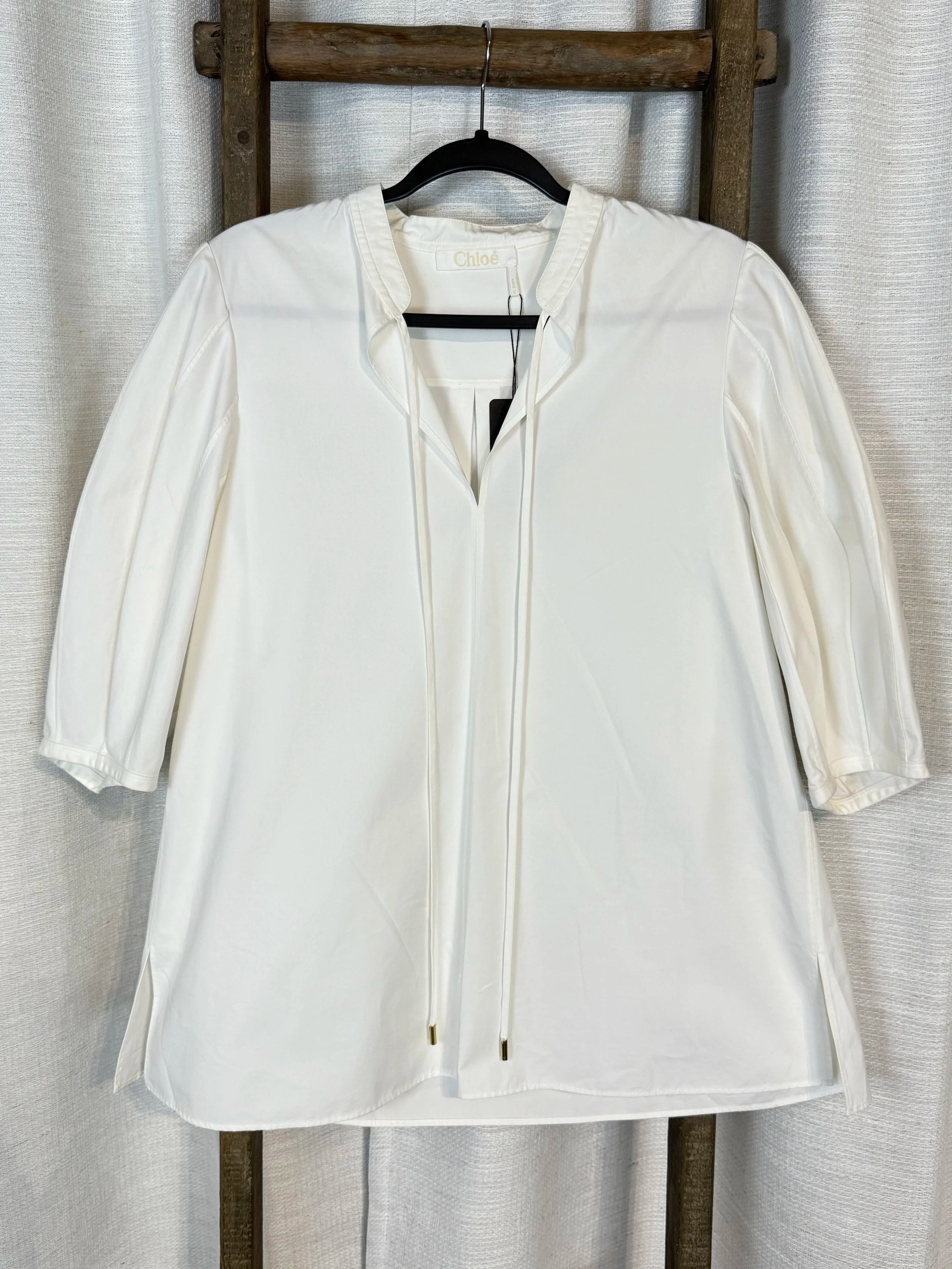 Top Chloe Off White - NEW Without Tags  - Size M