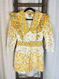 Farm Rio Jumpsuit floral yellow. - Size S
