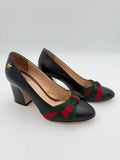 Gucci Web Bow Pump - Size EU36