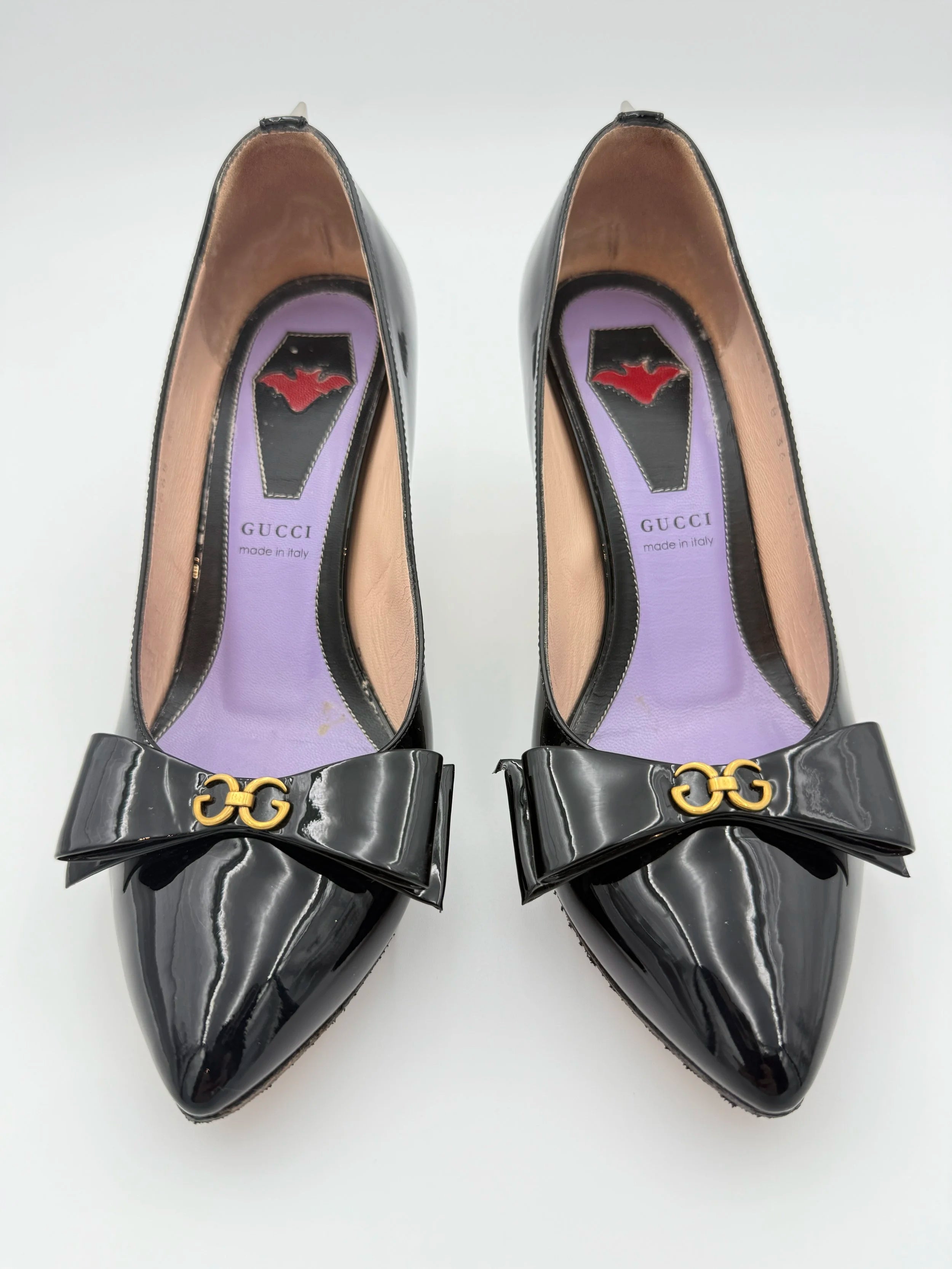 Black Gucci Sadie GG Spiked - Size 36EU