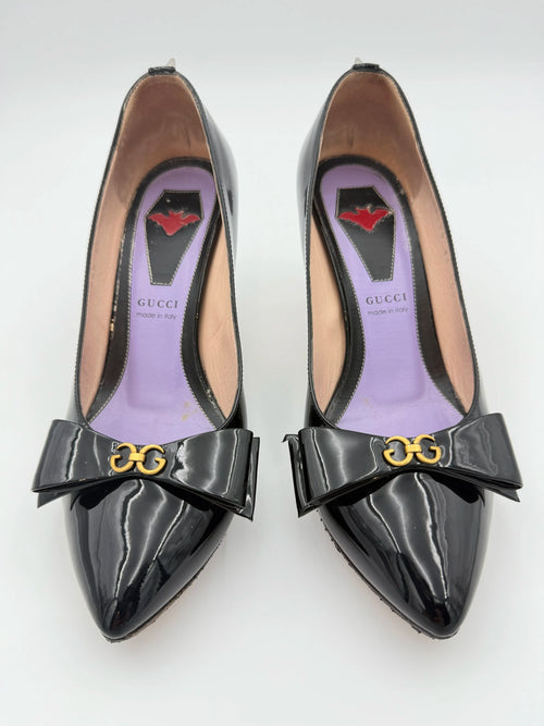 Black Gucci Sadie GG Spiked - Size 36EU