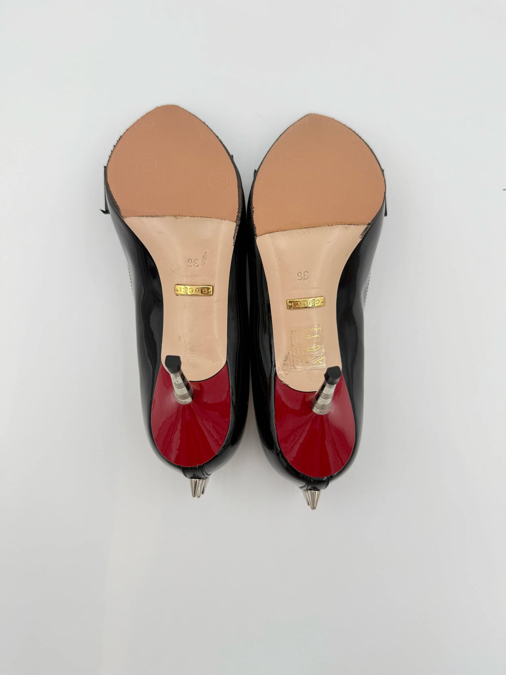 Black Gucci Sadie GG Spiked - Size 36EU